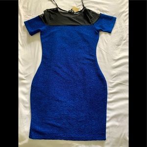 This a day or night black and blue dress.